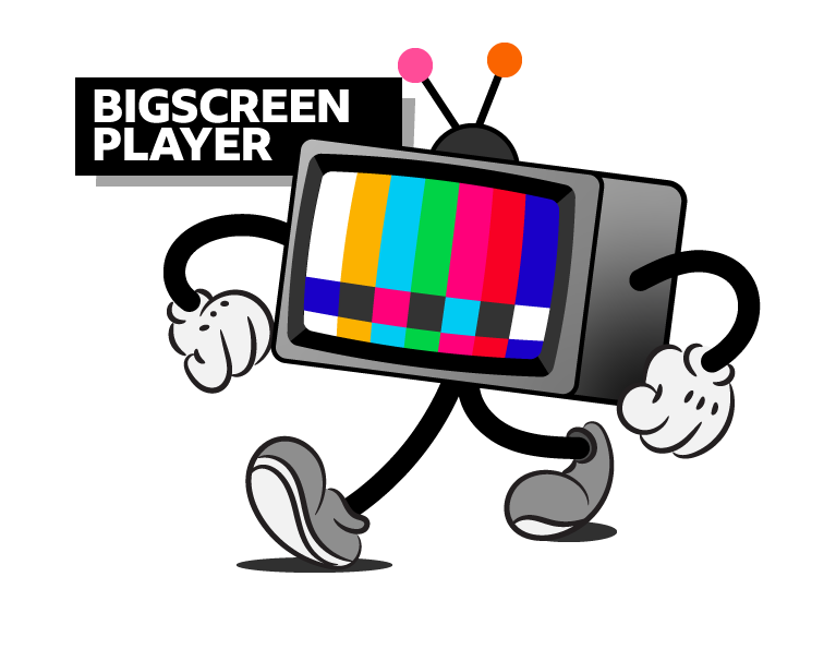 The logo for bigscreen player